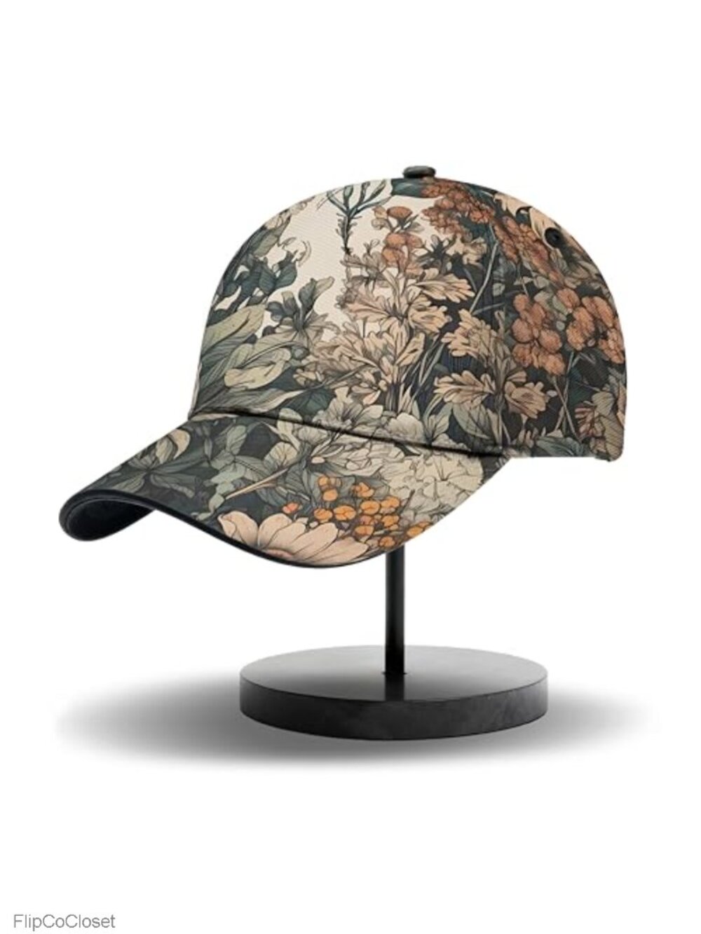 Unisex Full-Print Adjustable Baseball Cap Polyester Strapback Unisex Adult